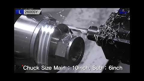 Hyundai-Wia L2600SY Slant Bed, Y-Axis CNC Lathe with Sub Spindle