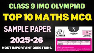 Best Olympiad Questions | Class 9th Maths | Sample Paper 2025-26 | Class 9 Olympiad Questions