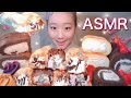 ASMR クレープ、ロールケーキ、スイートポテト Crepes, cakes and sweet potatoes【咀嚼音/ Mukbang/ Eating Sounds】