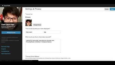 BlackBoard  - Uploading a Profile Picture