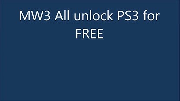 MW3 All Unlock PS3 | Invisible/Godmode | Still Working (Patch 1.24) | READ DESCRIPTION | 5€ PSC