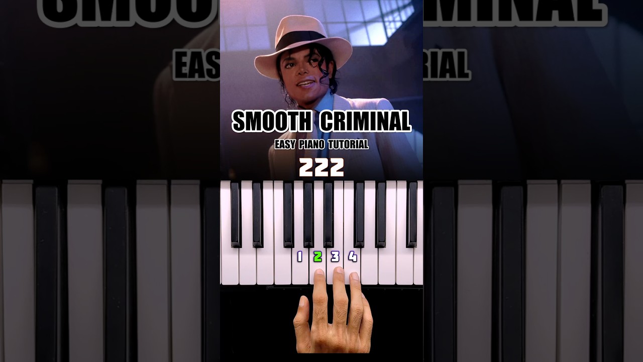 MJ "SMOOTH CRIMINAL" 🎹 Easy Piano tutorial