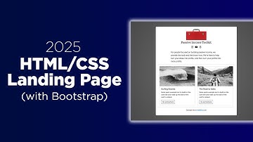 2025 HTML/CSS Responsive Landing Page (with Bootstrap & Font Awesome)