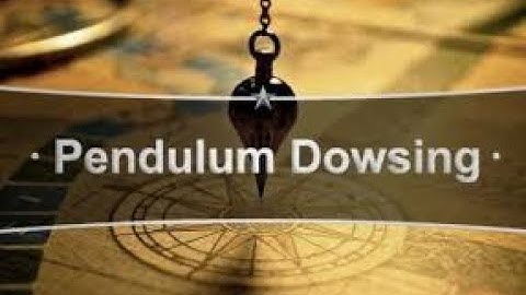 PENDULUM DOWSING MASTERCLASS BY ANSHOOM JAIIN