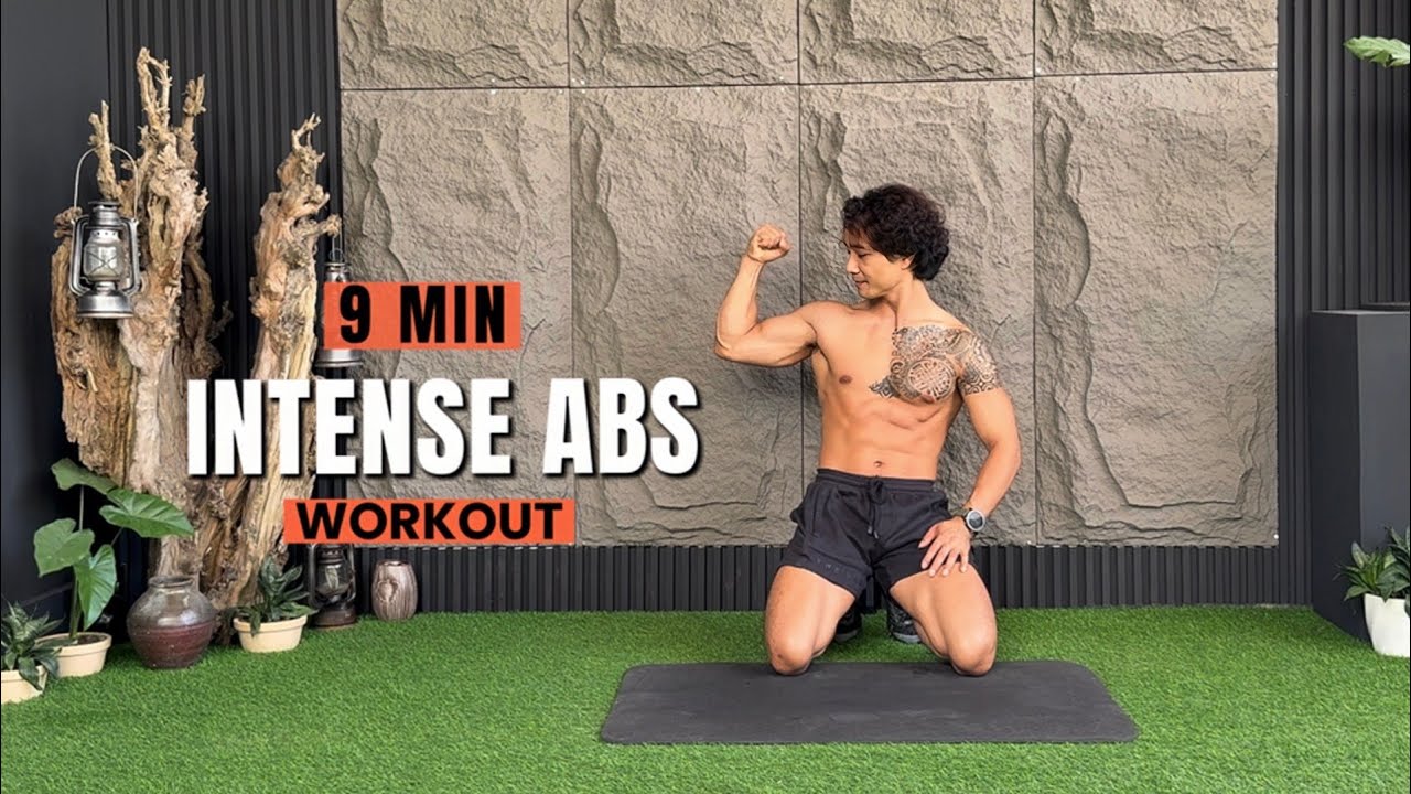 9 Min DAILY ABS Workout at Home | Total Core Strengthening Routine ...