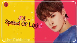 Download lagu JO1 - Speed Of Light Line Distribution || Colour Coded