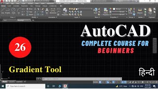 Gradient Tool | Gradient Command | AutoCAD tutorial for beginners in Hindi | Viren Patel