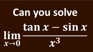Limit of (tan x - sin x)/x^3 as x approaches 0