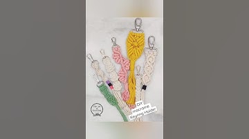 Macrame keyring holder | Easy to make macrame keyring | Macrame for beginners @TheArtofKnotting