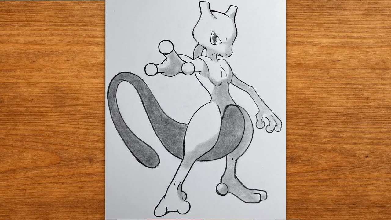 Como Desenhar o Mewtwo Pokemon