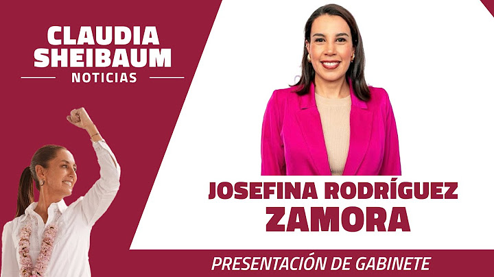 Presentación de Gabinete - Josefina Rodríguez Zamora - Secretaría de Turismo