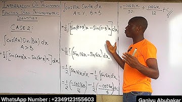 Integration Of Trigonometric Function Using Trigonometric Identities (CASE:2) #integration #calculus
