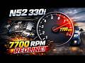 E90 N52 330i 7700rpm Redline