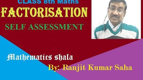 SELF ASSESSMENT (2) | FACTORISATION #selfimprovement #mathematicsshala