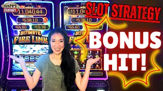 We hit a Bonus trying out a new strategy on Ultimate Fire Link slot machine!
