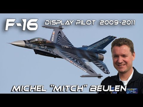 F-16 2009-2011 - Michel "Mitch" Beulen F16 Belgian Air Force Solo Display Pilot  2009-2011 retroclip