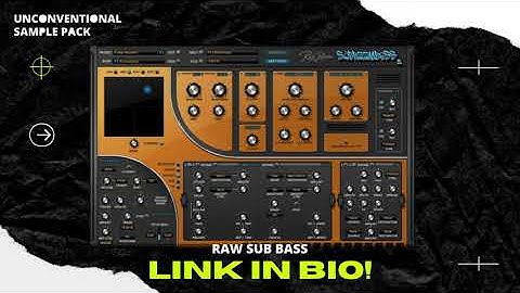 Raw Sub Bass - Minimal Deep Tech by Unconventional Lab (Sample Pack)