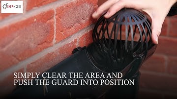 DIVCHI Plastic Gutter Guards - Set of 2 Downpipe Leaf Guard Drain Pipe Cover Gutter Mesh Drain Filte