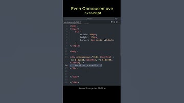 Belajar JavaScript Pemula: HTML Event Attribute onmousemove