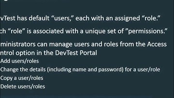 April 2017 - DevTest Community Webcast - User Types, ACL, and License Reporting in DevTest 10.0