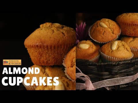 almond-cupcakes-recipe-|-quick-and-easy-vanilla-almond-cupcake-recipe-with-wheat-flour