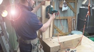 Timber Framing Mortise & Tenon Drawbore Break Down