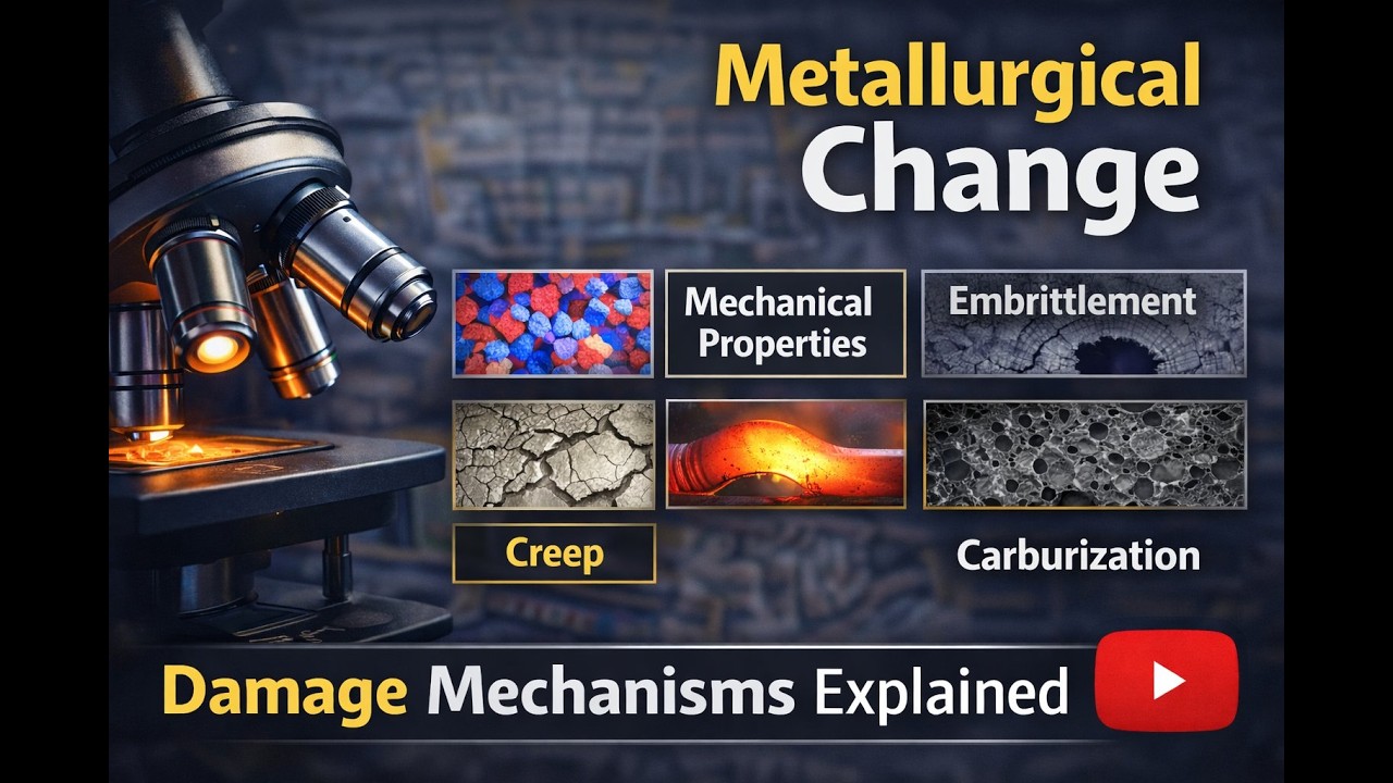 API 510 Pressure Vessel Inspection | Metallurgical Change Damage Mechanisms – Video 5
