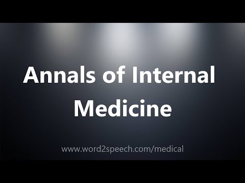 Annals of Internal Medicine - Medical Definition