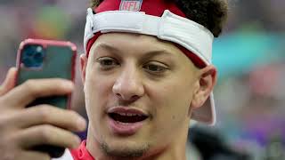 Patrick Mahomes places a phone call to Rashee Rice.