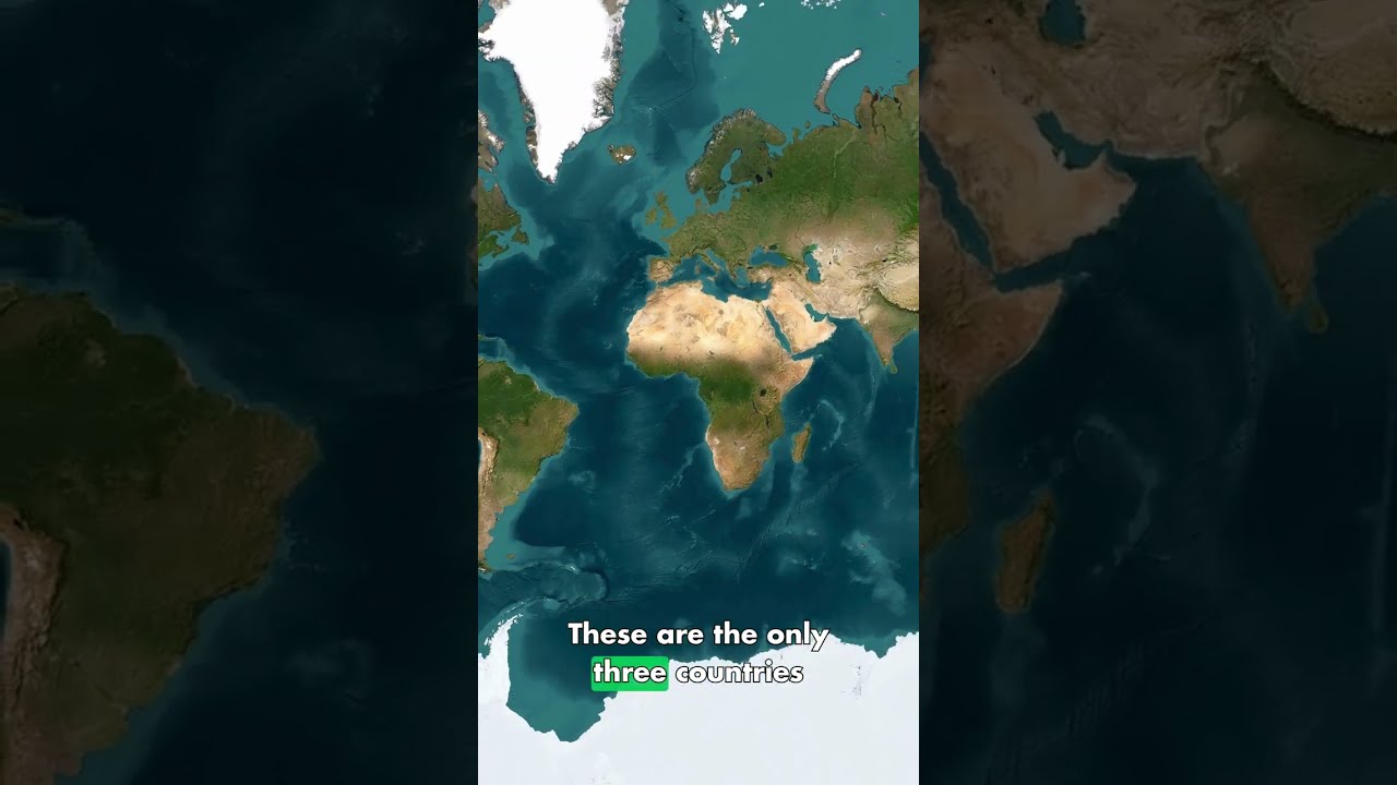 The ONLY 3 Countries Completely Surrounded by Another Country 🌍#geography #maps #countries