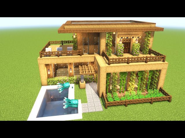 MoclisStudio - Casa Moderna de Madeira Minecraft Map