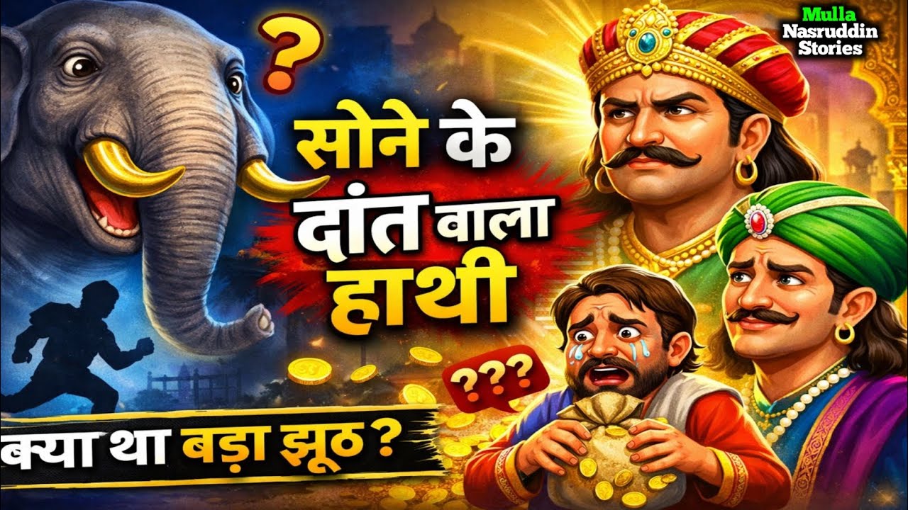 सोनी का दांत वाला हाथी हुआ चोरी, अकबर बीरबल कि कहानी Akbar Birbal ki kahani, Stories of Akbar Birbal
