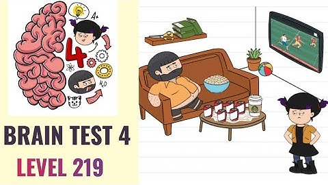 🧠 Brain Test 4 Level 219 | Uncle Bubba occupies the TV once again how can I get rid of him? |