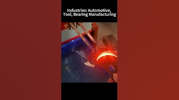 Induction Hardening Machine for blade.#heattreatment #induction heating