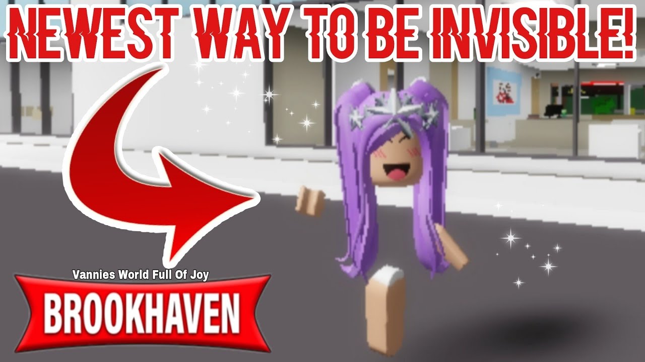 How To Turn INVISIBLE in Roblox BrookHaven 🏡RP (CRAZY HACK) 