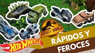 Se parecen bastante a los dinos 🦖/Review 📦 Hot Wheels Jurassic World Character Cars Wave completa