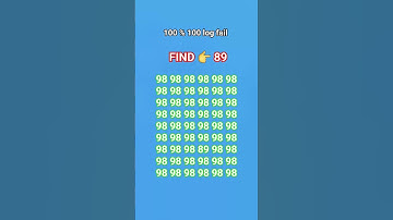 find the 👉  89 number #quiz #puzzle #iqtest #iq #shortvideo #maths #challenge #iqtes #gk