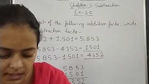 Class-3 Mathematics Chapter-3 Subtraction Exercise-3.5 By Bharti Singh