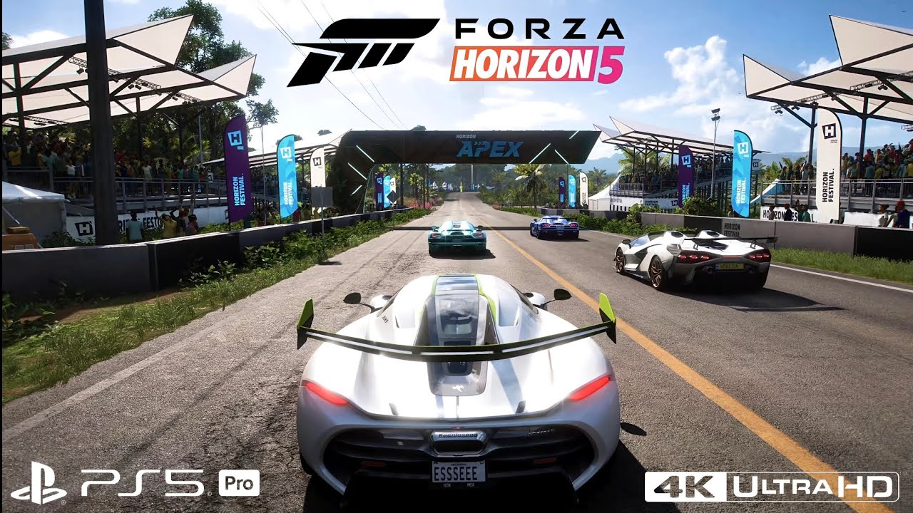 (PS5 PRO) Forza Horizon 5 - Tour Of The COLOSSUS | Koenigsegg JESKO Drive | 4K Maximum Settings 