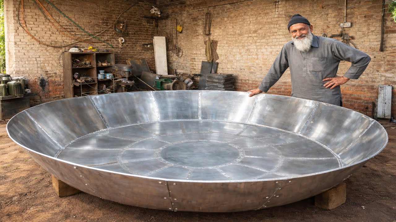 The Most Incredible Way a Pakistani Workshop Created a Giant Frying Pan