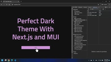 Perfect Dark Theme With MUI and Next.js (App Router) (No Flickering) +Dark Scrollbar +Adding Font