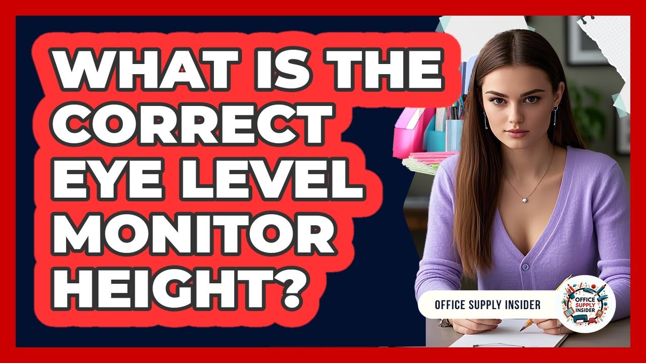What Is The Correct Eye Level Monitor Height?
