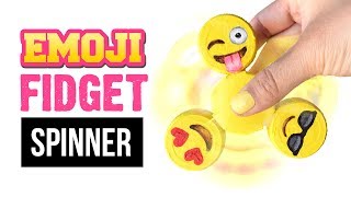 EASIEST DIY FIDGET SPINNER Tutorial!!! DIY Emoji Spinner Toy WITHOUT Bearings! screenshot 5