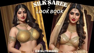 [4K] Ai Art Look Book Models | Ai Plus Size Indian Models #Video #Saree #Viral #Green #Ai #Aiart