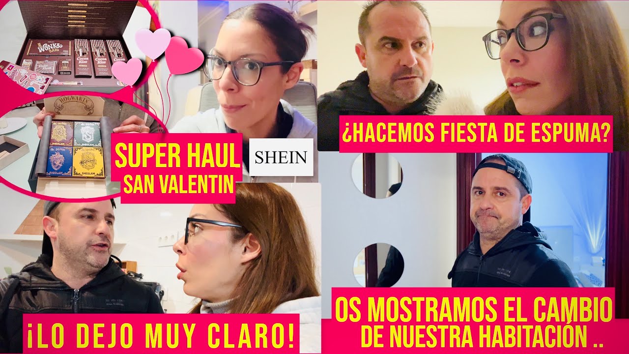 SHEIN 🩷 Especial San Valentin 🩷 + LO DEJO MUY CLARO❌+ Os mostramos el cambio de nuestra habitación