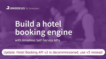 Build a hotel booking engine | Amadeus Self-Service APIs | UPDATE: This version has been deprecated