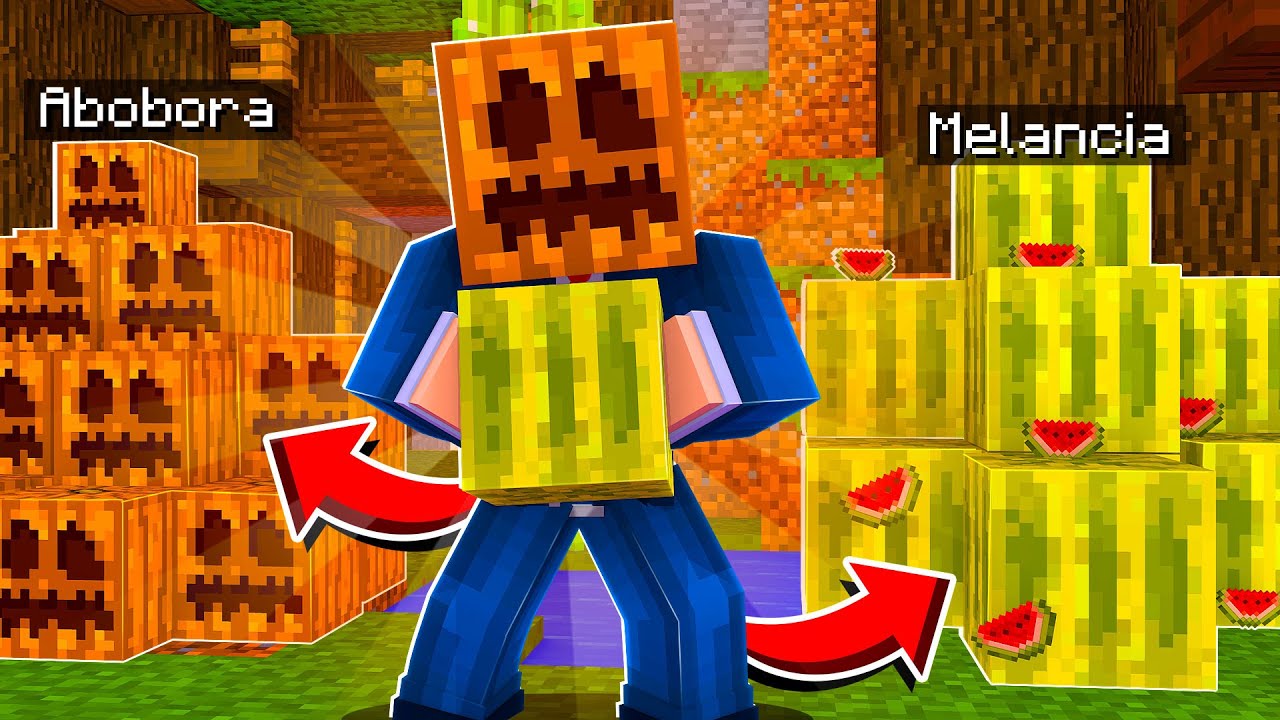 Minecraft: Plantação de Abóboras (Pumpkins)