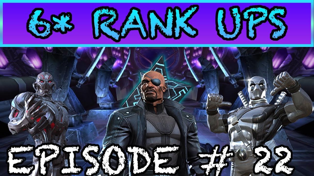 MCOC 6* Rank Ups Episode 22 Nick Fury, Platinumpool, Ultron