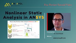 how to Nonlinear static analysis (pushover) in ansys 