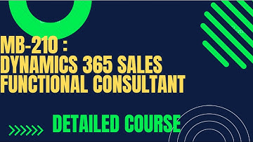 Learn Dynamics CRM Sales Module - Detailed Course - Lead - Opportunity - Product Catalog